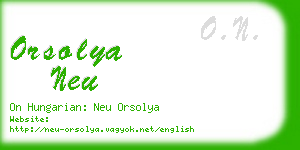 orsolya neu business card